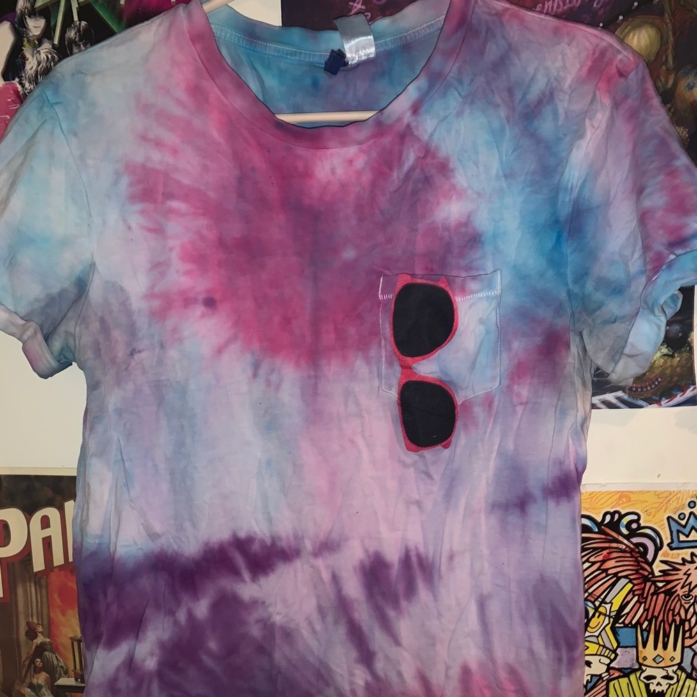 Hand tie dyed tee